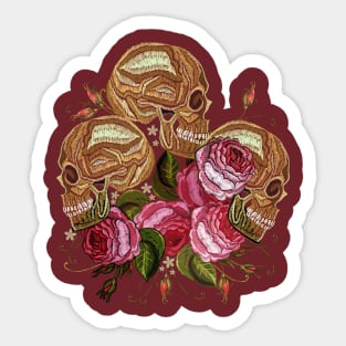 skull flower Sticker